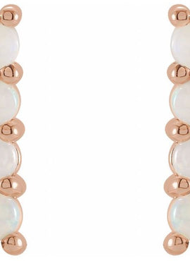 Sterling Silver Natural Turquoise Bar Earrings
