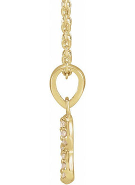 Platinum .03 CTW Natural Diamond Petite Infinity 16-18