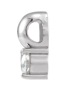 14K Yellow Gold 1/6 CT Natural Diamond Bead Pendant