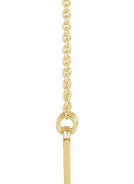 14K White Gold Mother & Daughter Stick Figure Family 18