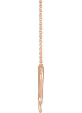 14K Yellow Gold Cross & Open Heart 16