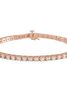 14K Yellow Gold 1 CTW Natural Diamond Line 7 1/4