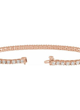 14K Yellow Gold 1 CTW Natural Diamond Line 7 1/4
