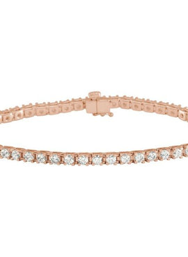 14K Yellow Gold 1 CTW Natural Diamond Line 7 1/4