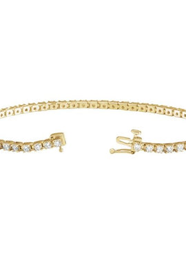 14K Yellow Gold 1 CTW Natural Diamond Line 7 1/4