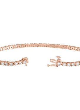 14K Yellow Gold 1 CTW Natural Diamond Line 7 1/4