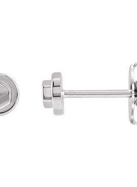 Platinum Bolt Earrings