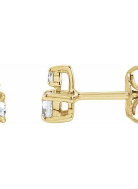 14K Yellow Gold 1/3 CTW Lab-Grown Diamond Earrings