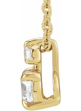 14K Yellow Gold 1/4 CTW Lab-Grown Diamond Claw-Prong 16-18