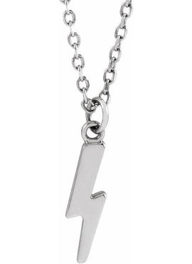 14K Yellow Gold Lightning Bolt 16-18