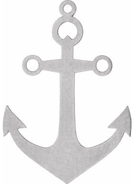 Sterlium Plus 12 Gauge Anchor Stamping with External Drilled Eyelet