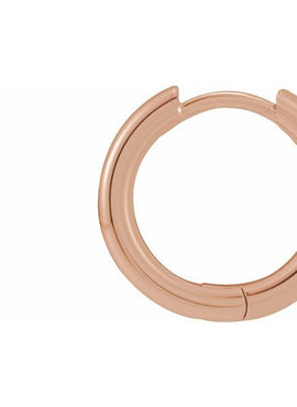14K Rose Gold Hinged 29 mm Hoop Earrings