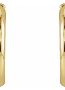14K Rose Gold Hinged 29 mm Hoop Earrings