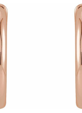 14K Rose Gold Hinged 29 mm Hoop Earrings