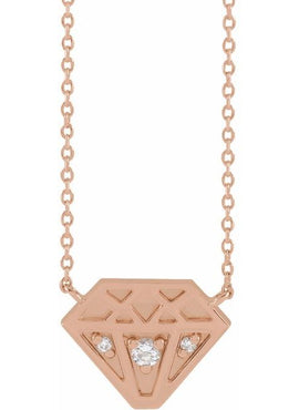 14K Rose Gold .07 CTW Natural Diamond 16