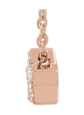 Sterling Silver .04 CTW Natural Diamond Star Pendant