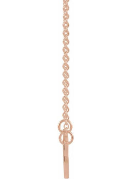 14K White Gold Mother & Daughter Stick Figure Family 18