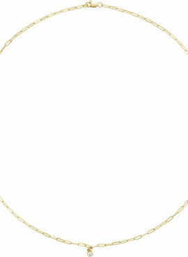14K Yellow Gold .07 CT Natural Diamond Micro Bezel-Set 16
