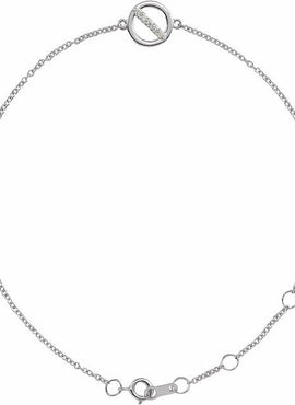 14K Rose Gold .03 CTW Natural Diamond Circle 6 1/2-7 1/2