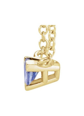 14K Rose Gold Natural Tanzanite Solitaire 16