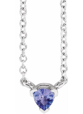 14K Rose Gold Natural Tanzanite Solitaire 16