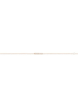 14K Yellow Gold Natural Turquoise Bar 6 1/2-7 1/2