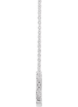 14K White Gold Believe 16