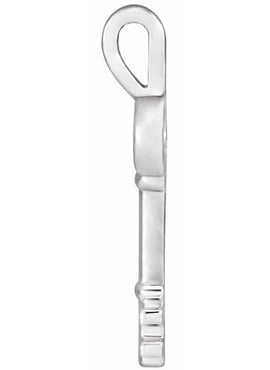 14K Yellow Gold 20x6.5 mm Key Pendant