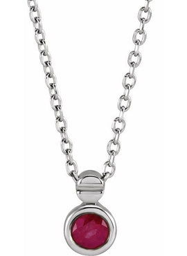 Sterling Silver Natural Emerald Pendant