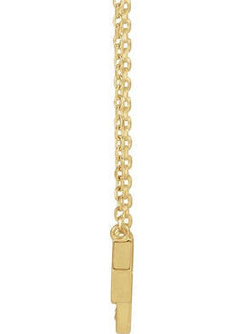 14K Yellow Gold .04 CTW Natural Diamond Honeycomb 16