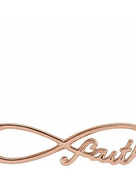 14K Yellow Gold Infinity-Inspired Faith 16