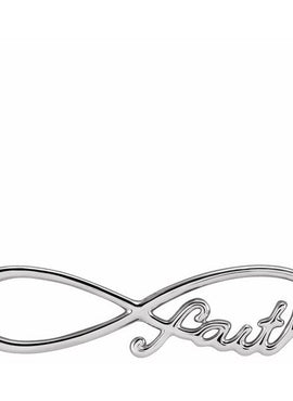 14K Yellow Gold Infinity-Inspired Faith 16