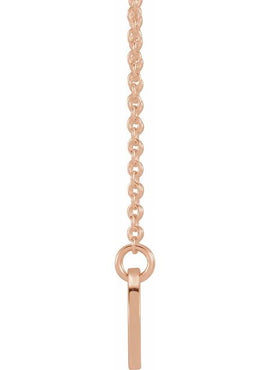 14K White Gold Mother & Daughter Stick Figure Family 18