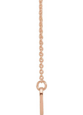 14K White Gold Mother & Daughter Stick Figure Family 18