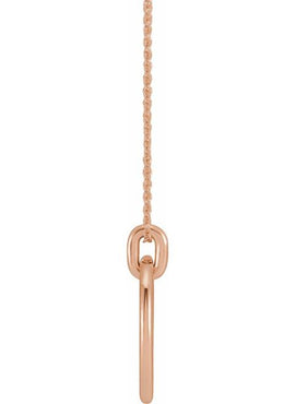 14K White Gold 22.05x18.29 mm Circle Pendant