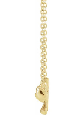 14K Yellow Gold Bow 16