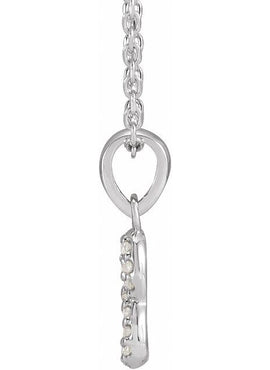 Platinum .03 CTW Natural Diamond Petite Infinity 16-18
