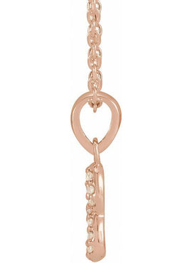 Platinum .03 CTW Natural Diamond Petite Infinity 16-18