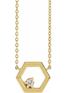 Platinum .06 CT Natural Diamond Honeycomb 16