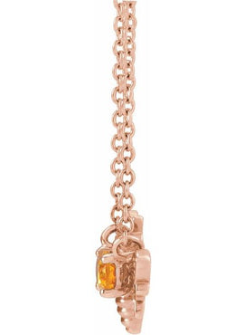 14K Yellow Gold Natural White Sapphire Bee 16