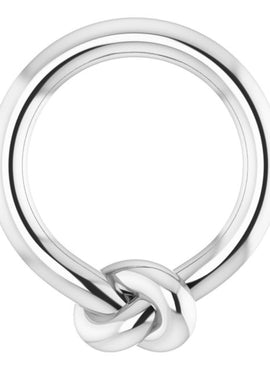 14K Rose Gold 11.46x10.1 mm Circle Knot Pendant