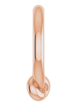 14K Rose Gold 11.46x10.1 mm Circle Knot Pendant