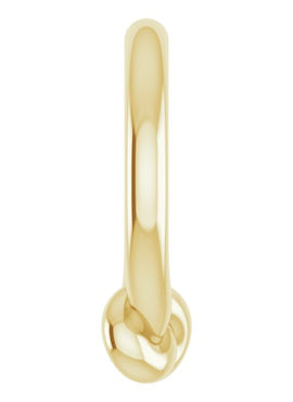 14K Rose Gold 11.46x10.1 mm Circle Knot Pendant