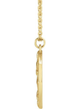 14K Yellow Gold Scales of Justice 16-18