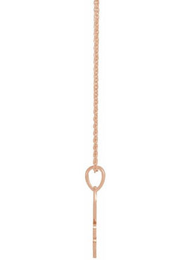 14K White Gold Petite Lotus 16-18