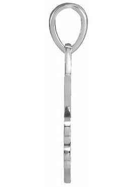 14K White Gold Petite Lotus 16-18