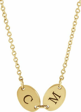 14K Rose Gold 5-Disc Engravable Family Disc 18