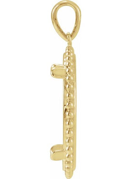 14K Rose Gold Coin Frame Pendant Mounting for 13 mm Coin