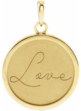 Sterling Silver Live Engraved Disc 16-18