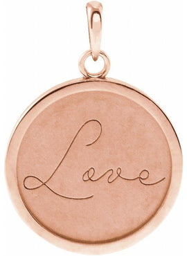 Sterling Silver Live Engraved Disc 16-18